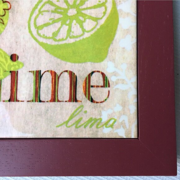 Lime Fruit Art Decorative Hot Plate Trivet Pot Holder Wooden Wall Hanging Decor - Picture 4 of 10